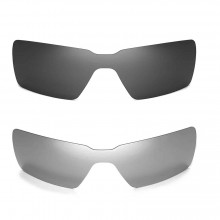 New Walleva Polarized Titanium + Black Replacement Lenses For Oakley Probation (OO4041 Series) Sunglasses